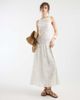 ASOS DESIGN ASOS DESIGN slash neck all over lace midaxi dress in ivory-White - 1