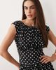 ASOS DESIGN ASOS DESIGN sleeveless cinched waist maxi dress in black and white polka dots-Multi - 2