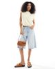 ASOS DESIGN ASOS DESIGN sleeveless shoulder pad top in buttermilk-Yellow - 3