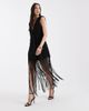 ASOS DESIGN ASOS DESIGN sleeveless tailored tassel detailing blazer dress in black - 4