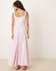 ASOS DESIGN ASOS DESIGN sleeveless waisted midi dress in pink stripe-Multi - 3