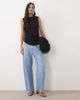 ASOS DESIGN ASOS DESIGN sleeveless with drape tank top in black-Blue - 2