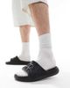 ASOS DESIGN ASOS DESIGN sliders in black with embossed roman numerals - 2