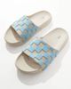 ASOS DESIGN ASOS DESIGN slides in stone with blue checkerboard - 1