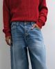 ASOS DESIGN ASOS DESIGN slim barrel jeans in mid wash blue - 2