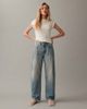 ASOS DESIGN ASOS DESIGN slim barrel jeans in vintage wash-Blue - 1