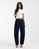 ASOS DESIGN ASOS DESIGN slim barrel leg jeans in rich rinse wash-Navy - 1