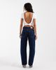 ASOS DESIGN ASOS DESIGN slim barrel leg jeans in rich rinse wash-Navy - 2
