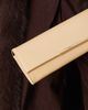 ASOS DESIGN ASOS DESIGN slim elongated clutch purse with bar detail in buttermilk-Neutral - 4