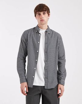 ASOS DESIGN ASOS DESIGN slim fit check shirt in black