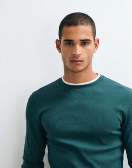 ASOS DESIGN ASOS DESIGN slim fit long sleeve T-shirt in dark green