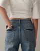ASOS DESIGN ASOS DESIGN slim fit mom jeans in vintage wash-Blue - 4