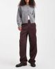 ASOS DESIGN ASOS DESIGN slim leg pants in cord in plum-Purple - 1