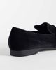 ASOS DESIGN ASOS DESIGN slim loafers with gross grain saddle in black velvet - 3