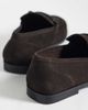 ASOS DESIGN ASOS DESIGN slim loafers with knotted snaffle in brown suede - 4