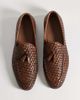 ASOS DESIGN ASOS DESIGN slim loafers with tassel in brown leather weave - 2