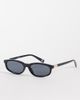 ASOS DESIGN ASOS DESIGN slim oval square sunglasses in black-Brown - 1