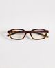 ASOS DESIGN ASOS DESIGN slim rectangle glasses in tortoise with clear lenses-Brown - 3