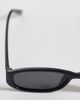 ASOS DESIGN ASOS DESIGN slim rectangle sunglasses with black frames and smoke lenses - 2