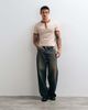 ASOS DESIGN ASOS DESIGN slim ringer Henley T-shirt in washed beige-Neutral - 2
