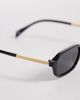 ASOS DESIGN ASOS DESIGN slim square sunglasses in black with metal temples - 2