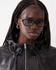 ASOS DESIGN ASOS DESIGN slim square sunglasses in tort with metal temples-Brown - 2