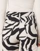 ASOS DESIGN ASOS DESIGN slim straight leg jeans in graphic zebra-Multi - 4