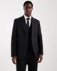 ASOS DESIGN ASOS DESIGN slim suit blazer in black linen-rich twill - 1