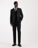 ASOS DESIGN ASOS DESIGN slim suit blazer in black linen-rich twill - 2
