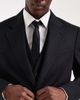 ASOS DESIGN ASOS DESIGN slim suit blazer in black linen-rich twill - 3