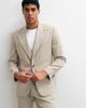 ASOS DESIGN ASOS DESIGN slim suit jacket in beige wool blend tweed-Neutral - 1