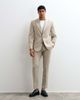 ASOS DESIGN ASOS DESIGN slim suit jacket in beige wool blend tweed-Neutral - 2