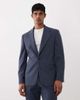 ASOS DESIGN ASOS DESIGN slim suit jacket in navy wool blend tweed - 1