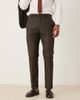ASOS DESIGN ASOS DESIGN slim suit pants in brown microtexture-Green - 1