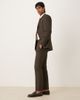 ASOS DESIGN ASOS DESIGN slim suit pants in brown microtexture-Green - 3