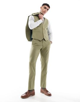 ASOS DESIGN ASOS DESIGN slim suit pants in olive green