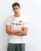 ASOS DESIGN ASOS DESIGN slim t-shirt with football graphic in cream-WHITE - 1