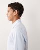 ASOS DESIGN ASOS DESIGN slim textured dress shirt with double cuffs in light blue - 4