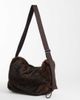 ASOS DESIGN ASOS DESIGN sling crossbody bag in chocolate fur-Brown - 4