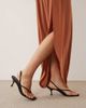 ASOS DESIGN ASOS DESIGN slinky asymmetric maxi skirt in peach-Orange - 2