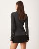 ASOS DESIGN ASOS DESIGN slinky button detail skort in black - 2