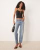 ASOS DESIGN ASOS DESIGN slinky gathered cami top with cut out bead detail in black - 4
