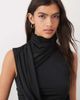 ASOS DESIGN ASOS DESIGN slinky high neck drape cross body bubble mini dress in black - 3
