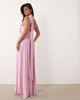ASOS DESIGN ASOS DESIGN slinky maxi dress with scarf detail in pale pink - 1