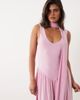 ASOS DESIGN ASOS DESIGN slinky maxi dress with scarf detail in pale pink - 2
