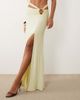 ASOS DESIGN ASOS DESIGN slinky maxi skirt with shell trim in cream - part of a set-White - 2