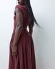 ASOS DESIGN ASOS DESIGN slinky ruched front full skirt maxi dress in fig-Purple - 3