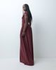 ASOS DESIGN ASOS DESIGN slinky ruched front full skirt maxi dress in fig-Purple - 4