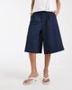 ASOS DESIGN ASOS DESIGN slinky twill tailored Bermuda shorts in navy - 1