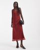 ASOS DESIGN ASOS DESIGN slip midi dress with scarf in rust-Multi - 2